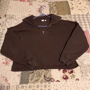 Gap Brown Half-Zip Sweater